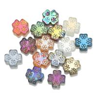 Blume-Kristall-Perlen, Kristall, vierblättriges Kleeblatt, plattiert, DIY, mehrere Farben vorhanden, 12mm, verkauft von PC