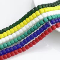 Perlas de cristal de moda, Esférico, pulido, Bricolaje & mate & glaseado, más colores para la opción, 8x10mm, aproximado 50PCs/Sarta, Vendido por Sarta