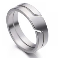 304 Stainless Steel Couple Ring, fashion jewelry & Unisex original color 