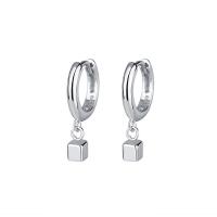 Huggie Hoop Drop Earring, 925 Sterling Silver, plated, for woman 