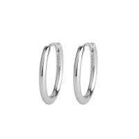 Sterling Silver Huggie Hoop Earring, 925 Sterling Silver, Donut, plated, polished & for woman 