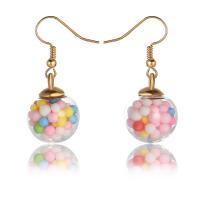 Acrylic Drop Earring, Zinc Alloy, with Plastic & Acrylic, fashion jewelry & for woman, 44mm 