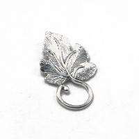 Zinc Alloy Toggle Clasp Findings, Leaf, antique silver color plated, DIY 