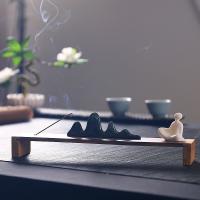 Buy Incense Holder and Burner in Bulk , Porcelain, with Wood, handmade, for home and office & durable 