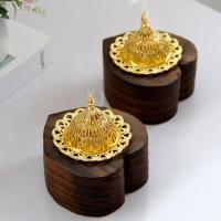 Buy Incense Holder and Burner in Bulk , Wood, with Aluminum Alloy, half handmade, for home and office & durable 