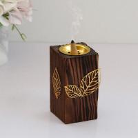 Buy Incense Holder and Burner in Bulk , Wood, with Aluminum Alloy, half handmade, for home and office & durable & DIY 