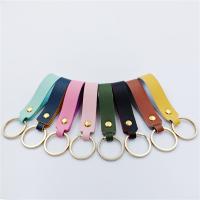 PU Leather Key Chain, with Iron, Unisex 85*16mm,30mm 