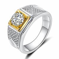 Anillos de dedo de diamantes de imitación, cuproníquel, chapado, unisexo & ajustable & con diamantes de imitación, tamaño:6-10, Vendido por UD