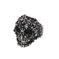 304ステンレススチール 指輪, 骸骨, 異なるサイズの選択 & 男性用 & 黒くする, オリジナルカラー, サイズ:7-13, 売り手 パソコン