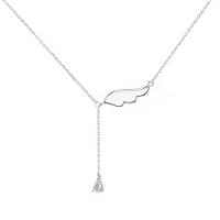 Cubic Zircon Micro Pave Sterling Silver Necklace, 925 Sterling Silver, with Shell, with 1.96 inch extender chain, plated, micro pave cubic zirconia & for woman Approx 15.74 Inch 