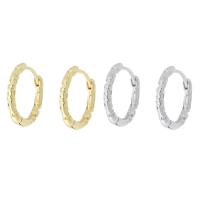 Brass Hoop Earring Components, Round, plated, fashion jewelry & DIY & for woman 