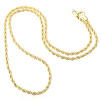 Brass Necklace Chain, gold color plated, fashion jewelry & DIY, golden, 4.5mm .8 Inch 