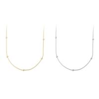 Brass Necklace Chain, plated, fashion jewelry & DIY 3mm .8 Inch 