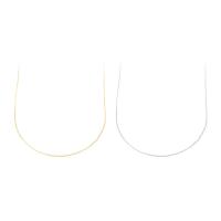 Brass Necklace Chain, plated, fashion jewelry & DIY 1mm Inch 
