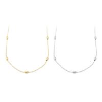 Brass Necklace Chain, plated, fashion jewelry & DIY 3mm Inch 