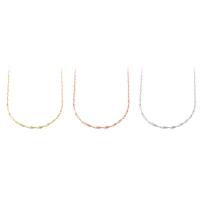 Brass Necklace Chain, plated, fashion jewelry & DIY 2mm .5 Inch 