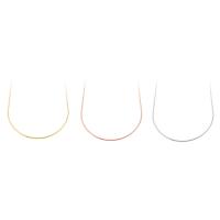Brass Necklace Chain, plated, fashion jewelry & DIY 1mm .8 Inch 