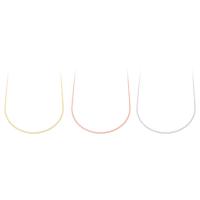 Brass Necklace Chain, plated, fashion jewelry & DIY 1mm Inch 