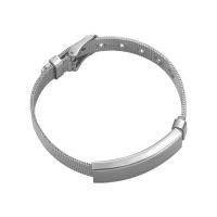 Stainless Steel Charm Bracelet, 304 Stainless Steel, Unisex, original color, 12mm, Inner Approx 23mm 