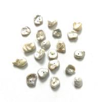 Naturel d'eau douce perles, perle d'eau douce cultivée, Irrégulière, DIY, blanc, 8-10mm, Vendu par PC