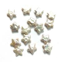 No Hole Cultured Freshwater Pearl Beads, Star, polished, DIY, white, 12mm 