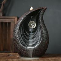Incense Smoke Flow Backflow Holder Ceramic Incense Burner, Resin, handmade, for home and office & durable 