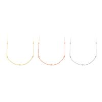 Brass Necklace, plated, fashion jewelry & DIY 3mm .5 Inch 