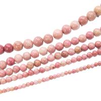 Rhodonit Perlen, rund, poliert, DIY & verschiedene Größen vorhanden, rot, Länge:ca. 14.96 ZollInch, verkauft von Strang