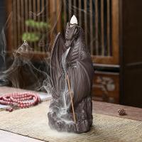 Incense Smoke Flow Backflow Holder Ceramic Incense Burner, Purple Clay, handmade, for home and office & durable & multifunctional 