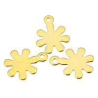 Stainless Steel Flower Pendant, 304 Stainless Steel, Galvanic plating, fashion jewelry & Unisex, golden 