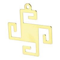 Stainless Steel Pendants, 201 Stainless Steel, Galvanic plating, fashion jewelry & Unisex, golden Approx 1mm 