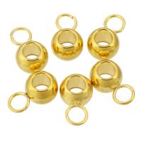 Stainless Steel Bail Bead, 201 Stainless Steel, Galvanic plating, fashion jewelry, golden Approx 3mm 