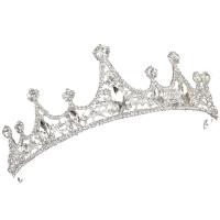 Zinc Alloy Tiaras, with Crystal, plated, fashion jewelry & for woman & with rhinestone 