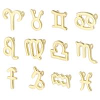 Brass Jewelry Pendants, gold color plated, Zodiac symbols jewelry & for woman, golden 