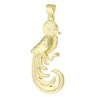 Animal Brass Pendants, Bird, gold color plated, fashion jewelry & DIY & for woman, golden Approx 3mm 