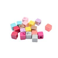 Solid Color Acrylic Beads, Square, DIY 