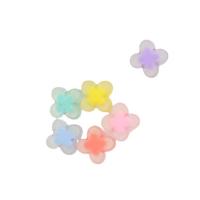 Frosted Acrylic Beads, Four Leaf Clover, DIY Approx 