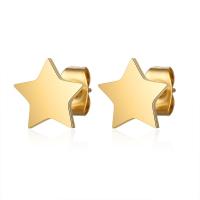 Stainless Steel Stud Earring, 304 Stainless Steel, Star, fashion jewelry & for woman 