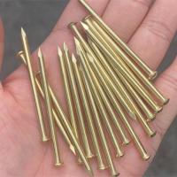 Brass Nail, gold color plated 