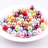 Perles en plastique ABS, Plastique ABS perle, Rond, DIY, plus de couleurs à choisir, 6mm, Environ Vendu par sac