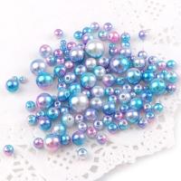 Fashion Plastic Beads, Plastic Pearl, Round, stoving varnish, DIY 4-12mm 