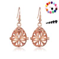 Floating Charm Earring, Brass, Teardrop, plated, for woman & hollow 20-30mm 