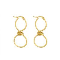 Titanium Steel Earrings, Vacuum Ion Plating, for woman & hollow 45mm 