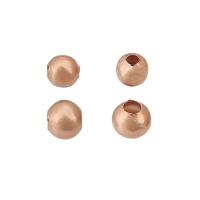 Stainless Steel Beads, 304 Stainless Steel, Galvanic plating, DIY rose gold color Approx 1mm 
