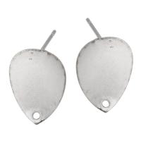 Stainless Steel Earring Drop Component, 201 Stainless Steel, fashion jewelry & for woman, original color 