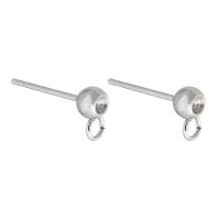 Stainless Steel Earring Drop Component, 304 Stainless Steel, fashion jewelry & DIY, original color, 4*7mm,0.8mm 