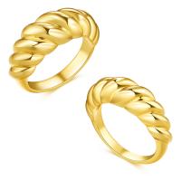 Brass Finger Ring, gold color plated & for woman 