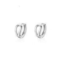 Männer Sterling Silber Hoop Ohrringe, 925 Sterling Silber, plattiert, für Frau, keine, 11x5mm, verkauft von Paar