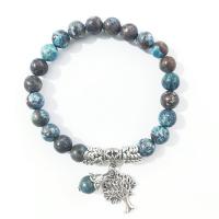Orchid ée bracelet, avec alliage de zinc, unisexe, bleu Environ 7.48 pouce, Vendu par PC