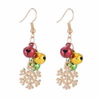 Zinc Alloy Rhinestone Drop Earring, Christmas Design & fashion jewelry & for woman & with rhinestone 